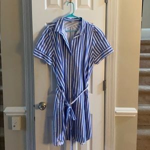 Loft striped shirt dress